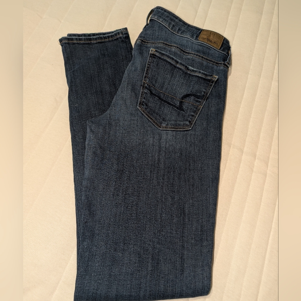 American Eagle Outfitters Blue Skinny Jeans-8 X-long